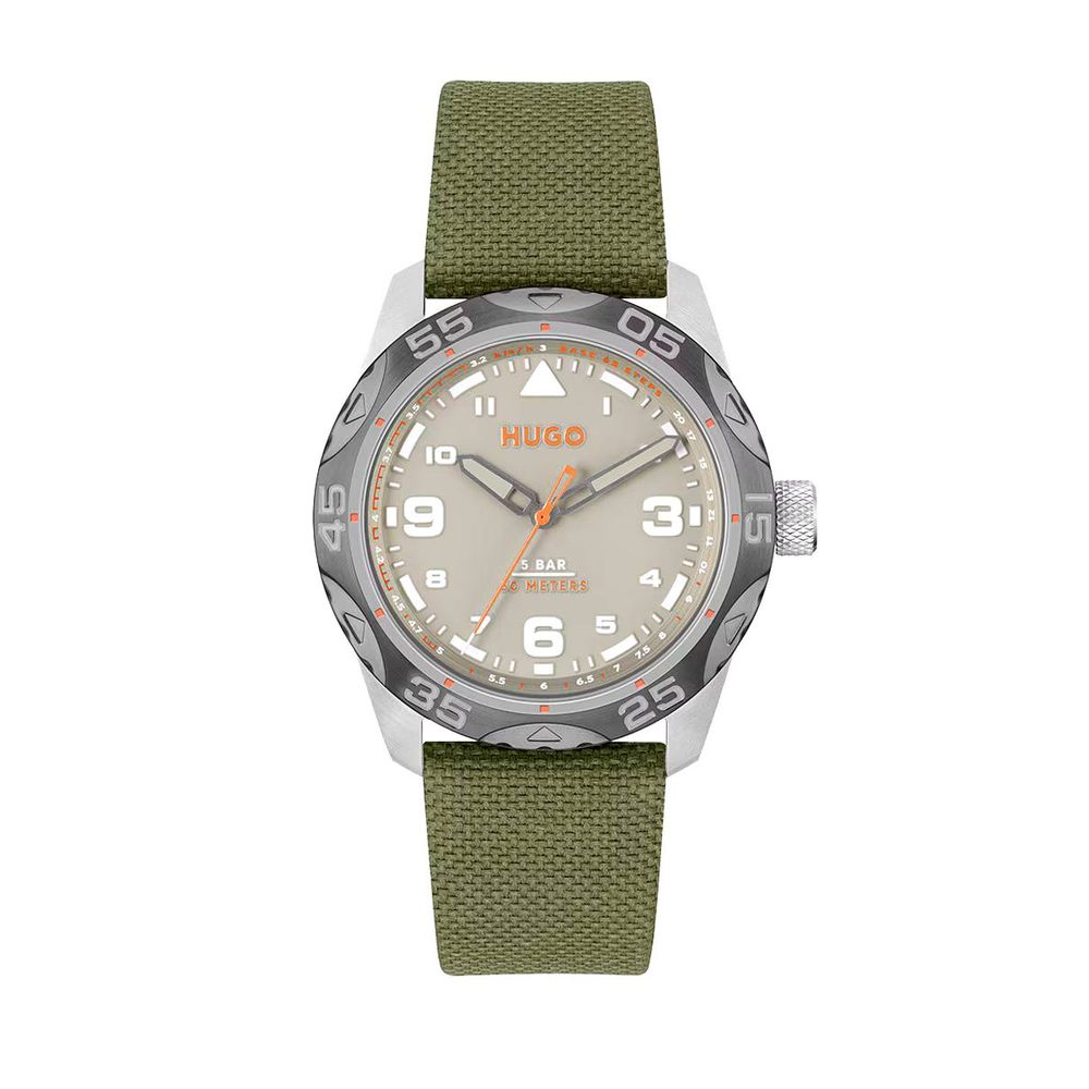Hugo Boss Green Fabric Watch Hugo Boss Dark Gray