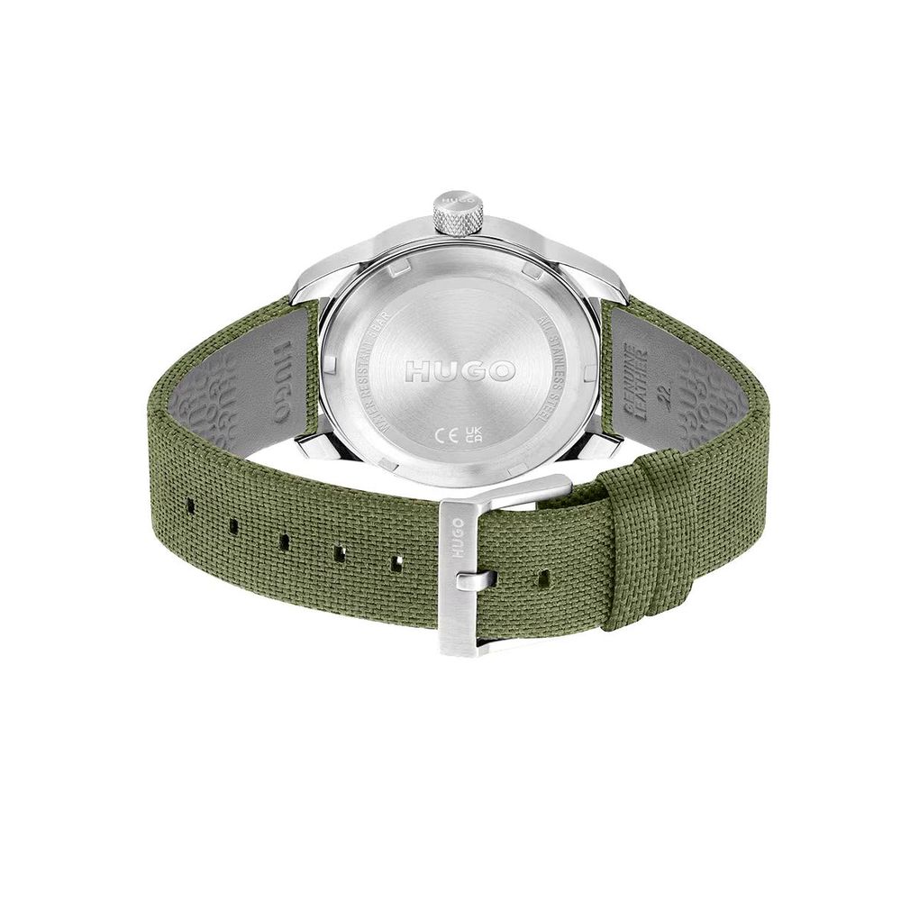 Hugo Boss Green Fabric Watch Hugo Boss Light Slate Gray