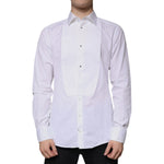 Dolce & Gabbana White Bib Cotton Poplin GOLD Men Formal Shirt 1728,67345645728,Clothing,Dolce & Gabbana,IT41 | L,Material: 100% Cotton,Men,Men - Clothing,Preowned / Defect,Shirts - Men - Clothing,White Dolce & Gabbana TSH86516-41