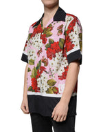 Dolce & Gabbana Multicolor Floral Button Down Casual Shirt TSH87320-40