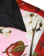 Dolce & Gabbana Multicolor Floral Button Down Casual Shirt TSH87320-40