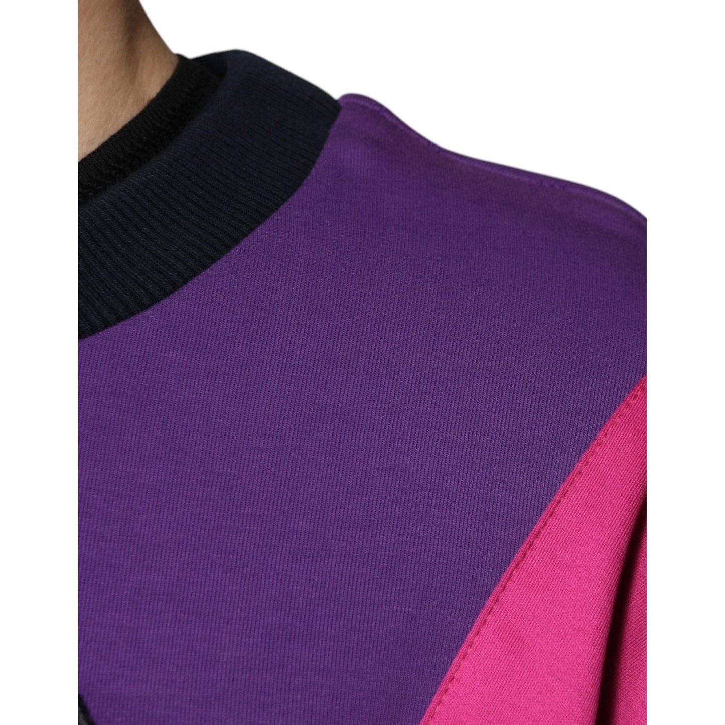Dolce & Gabbana Multicolor Crew Neck Men Sweatshirt Sweater TSH87299-54