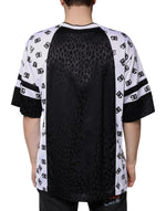 Dolce & Gabbana Black White Logo Men Short Sleeves T-shirt TSH87344-52