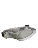 Dolce & Gabbana Clear Floral Crystal CINDERELLA Heels Shoes LA12049-38