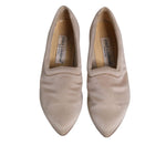 Dolce & Gabbana Beige Fabric Slip On Ballerina Flats Shoes LA12136-39