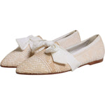 Dolce & Gabbana Beige Ribbon Fabric Ballerina Flats Shoes 1728,67345645728,Beige,Dolce & Gabbana,EU39/US8.5,Flat Shoes - Women - Shoes,Material: Fabric,Preowned / Defect,Shoes,Women,Women - Shoes Dolce & Gabbana LA12231-39