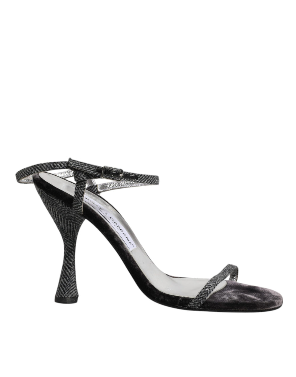 Dolce & Gabbana Black Ankle Strap High Heels Sandals Shoes LA12239-38