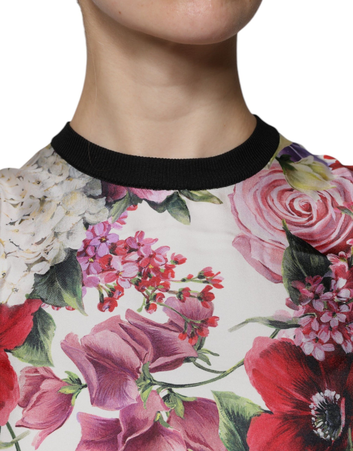 Dolce & Gabbana Multicolor Floral Silk Sleeveless Tank Blouse Top TSH86834-38