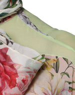 Dolce & Gabbana Multicolor Floral Patchwork Ascot Collar Top TSH86848-36