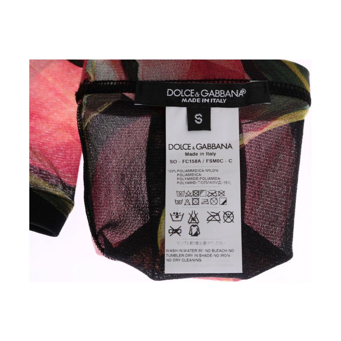 Dolce & Gabbana Floral Nylon Stretch Stockings Dolce & Gabbana Thistle
