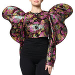 Dolce & Gabbana Multicolor Floral Jacquard Cropped Jacket JKT4101-36