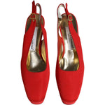 Dolce & Gabbana Red Platform Slingback Heels Sandals Shoes 1728,67345645728,Dolce & Gabbana,EU39.5/US9,Material: Leather,Preowned / Defect,Red,Sandals - Women - Shoes,Shoes,Women,Women - Shoes Dolce & Gabbana LA12219-39.5