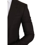 Dolce & Gabbana Brown Wool SICILIA Jacket Coat Blazer JKT2194-1