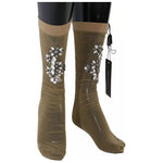 Dolce & Gabbana Gold Stretch Floral Clear Crystal Stocking Socks 1728,20% Metal,23% Polyester,5% Elastane,67345645728,Accessories,Dolce & Gabbana,Gold,M,Material: 52% Nylon,New with tags,Other - Women - Accessories,S,Women,Women - Accessories Dolce & Gabb
