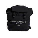 Dolce & Gabbana Black Neoprene Nylon DG Logo School Backpack Bag BAG4141
