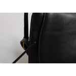 Dolce & Gabbana Black Leather Flap Saddle Shoulder Bag BAG4158