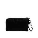Dolce & Gabbana Black Nylon Logo Plaque Keyring Pouch Clutch Bag BAG4185