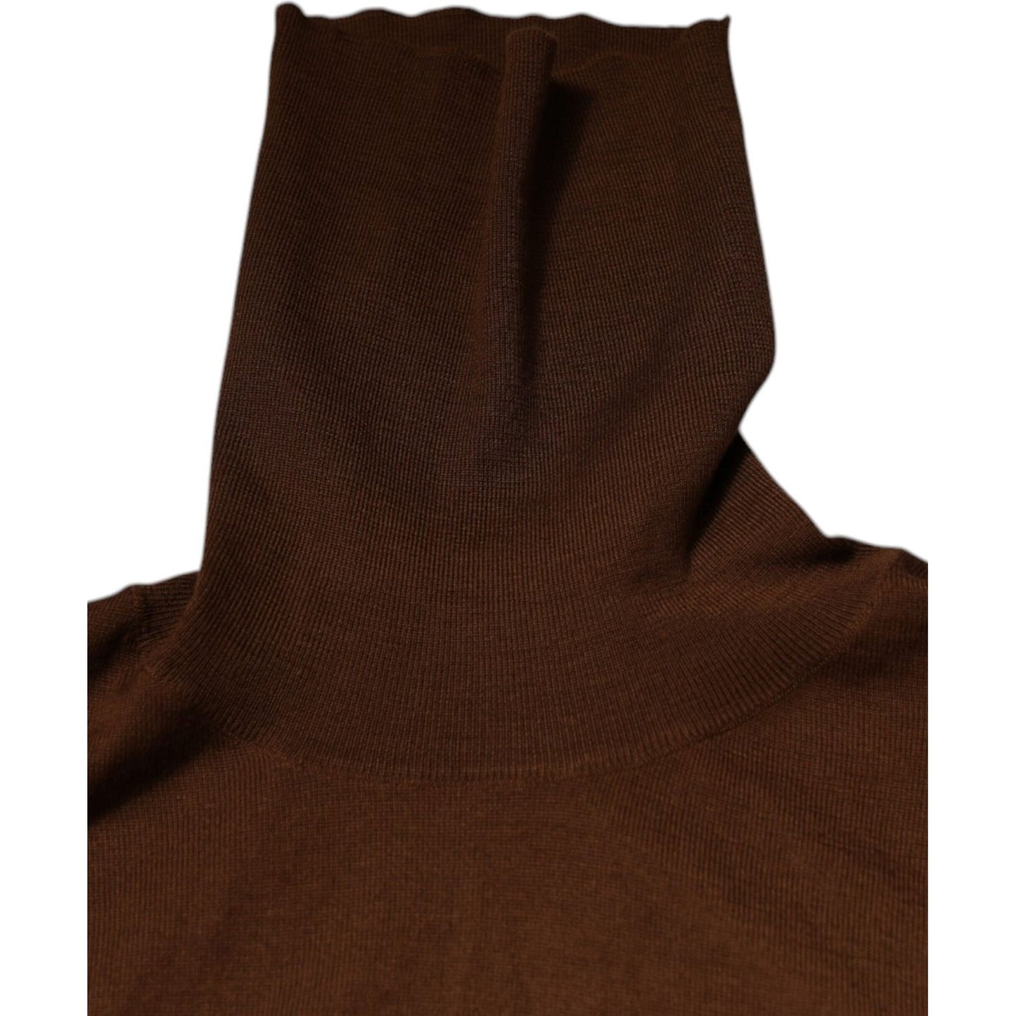 Dolce & Gabbana Brown Cashmere Turtleneck Pullover Sweater 1728,67345645728,Bronze,Clothing,Dolce & Gabbana,IT48 | M,Material: 100% cashmere,Men,Men - Clothing,Preowned / Defect,Sweaters - Men - Clothing Dolce & Gabbana TSH86925-48