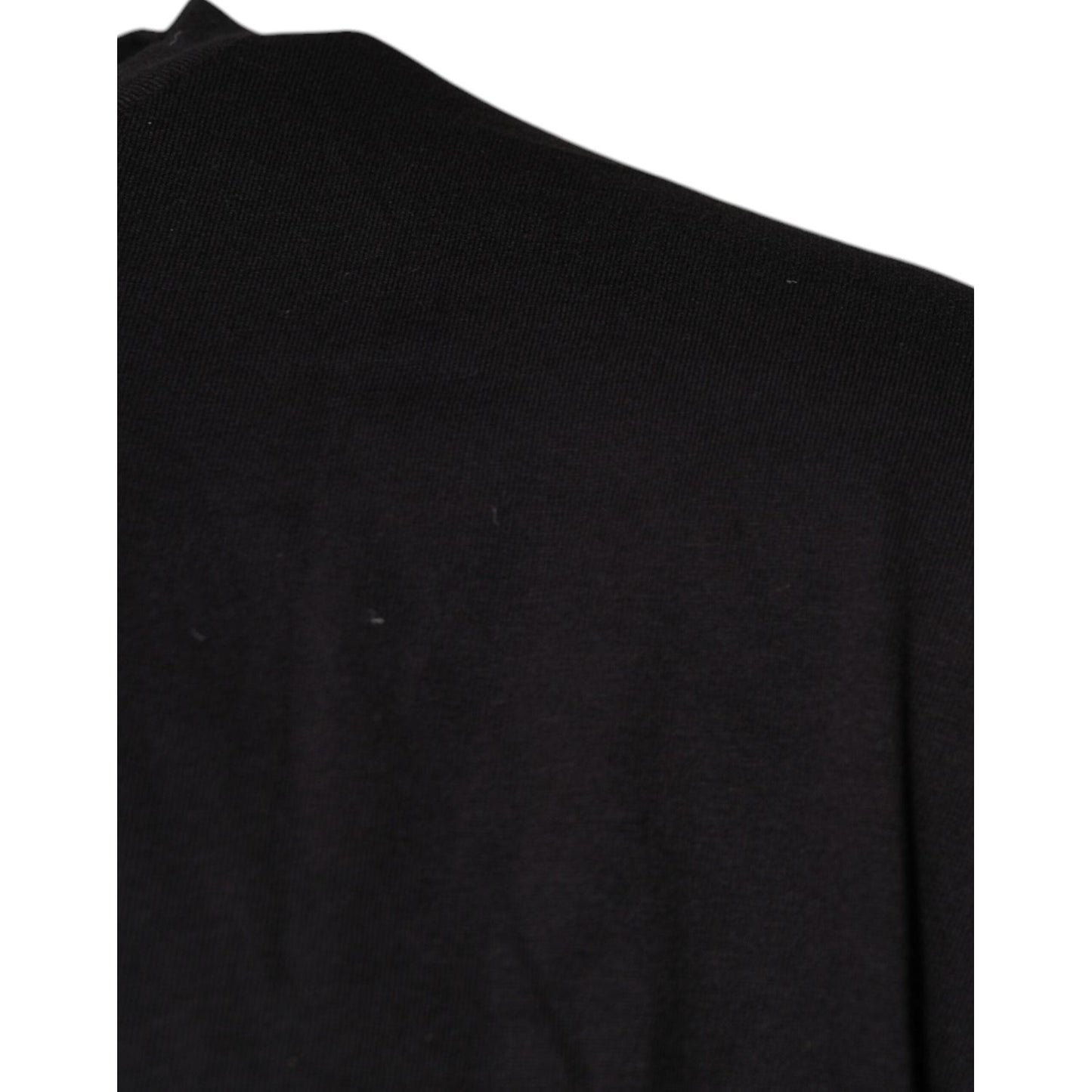 Dolce & Gabbana Black Logo Print Cotton Crew Neck T-shirt TSH87641-56