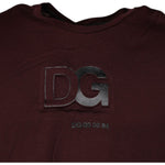 Dolce & Gabbana Brown Logo Print Cotton Crew Neck T-shirt