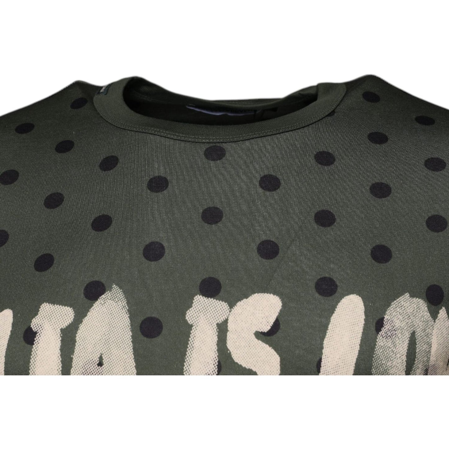 Dolce & Gabbana Gray Sicilia Cotton Crew Neck T-shirt