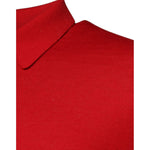 Dolce & Gabbana Red Cashmere Collared Pullover Sweater 1728,67345645728,Clothing,Dolce & Gabbana,IT54 | XL,Material: 100% cashmere,Men,Men - Clothing,Preowned / Defect,Red,Sweaters - Men - Clothing Dolce & Gabbana TSH87715-54