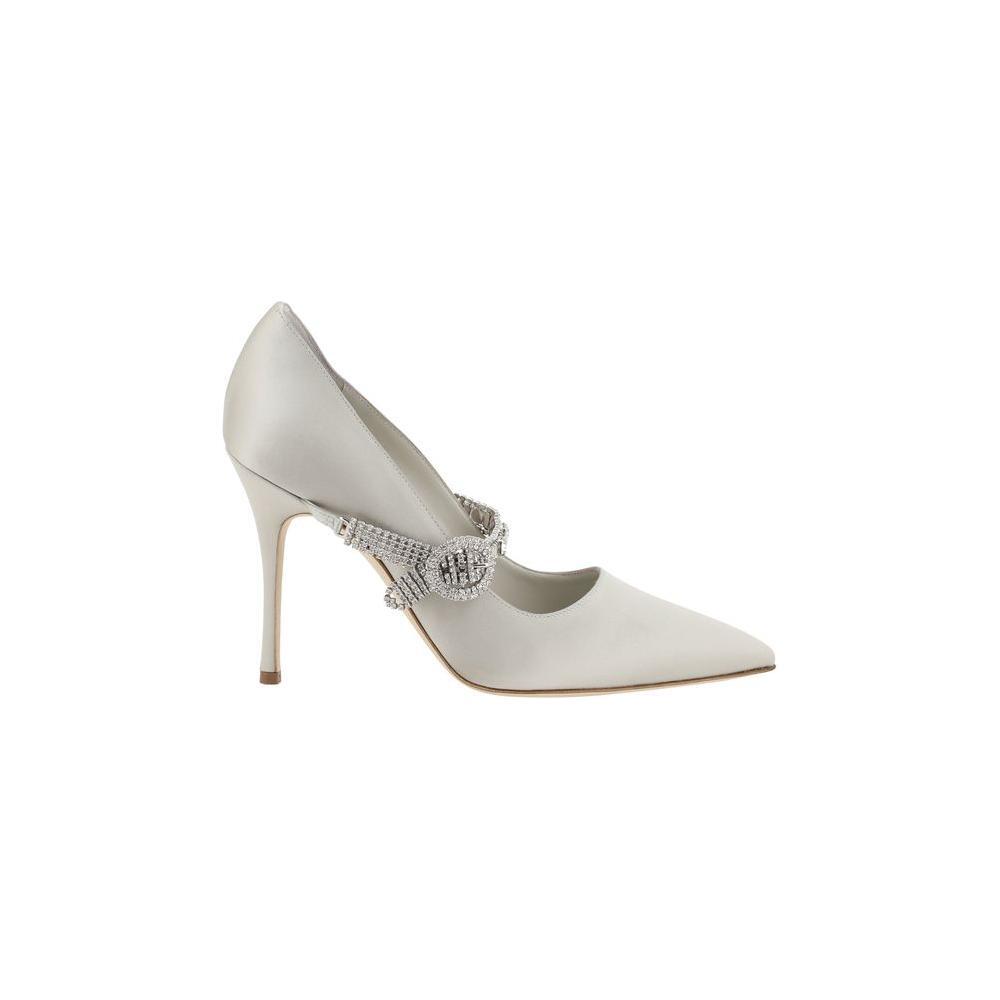 Manolo Blahnik Hamedi Pumps 1728,72470364320,EU36.5/US6.5,EU36/US6,EU37.5/US7.5,EU38.5/US8.5,EU38/US8,EU40/US10,Gray,Manolo Blahnik,New with tags,Pumps - Women - Shoes,Shoes,Women,Women - Shoes Manolo Blahnik MA-42419260334-EU36/US6