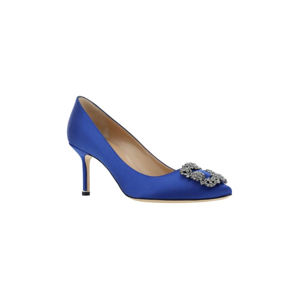 Manolo Blahnik Hangisi Pumps Manolo Blahnik Dark Slate Blue