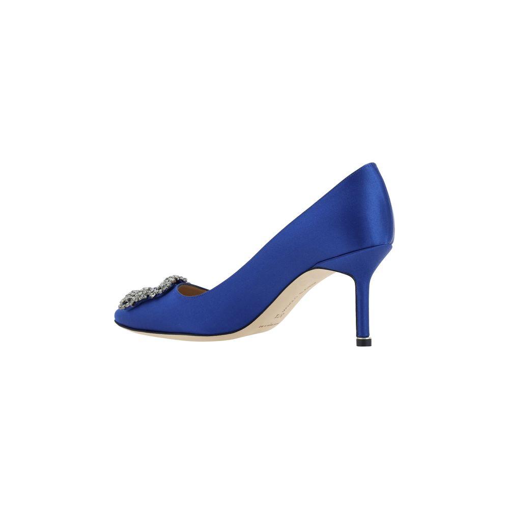Manolo Blahnik Hangisi Pumps Manolo Blahnik Dark Slate Blue