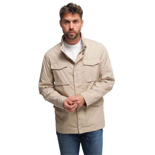 People Of Shibuya Beige Cotton Men Jacket