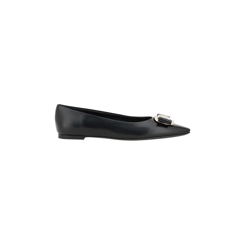 Ferragamo Ballerinas flats with bow 1728,72470364320,Black,EU35.5/US5.5,EU36.5/US6.5,EU36/US6,EU37.5/US7.5,EU38.5/US8.5,EU38/US8,Ferragamo,Flat Shoes - Women - Shoes,New with tags,Shoes,Women,Women - Shoes Ferragamo FE-768694001-EU36/US6