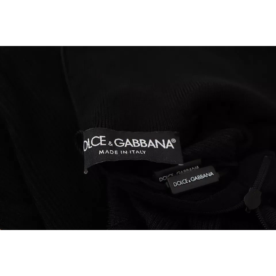 Dolce & Gabbana Black Turtleneck Slim Fit Pullover Sweater 1728,67345645728,Black,Clothing,Dolce & Gabbana,IT48 | XL,Material: 98% Viscose 2% Nylon,Preowned / Defect,Sweaters - Women - Clothing,Women,Women - Clothing Dolce & Gabbana TSH6648-48