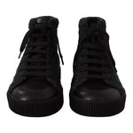 Dolce & Gabbana Green Corduroy High Tops Sneakers Mens Casual Shoes MV4458-42
