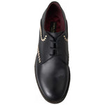 Dolce & Gabbana Black Leather Beige Derby Dress Shoes MV5133-40