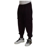 Dolce & Gabbana Bordeaux Cotton Cargo Jogger Sweatpants Pants 1728,67345645728,Bordeaux,Clothing,Dolce & Gabbana,IT56 | XL,Jeans & Pants - Men - Clothing,Material: 100% Cotton,Men,Men - Clothing,Preowned / Defect Dolce & Gabbana PAN74741-56