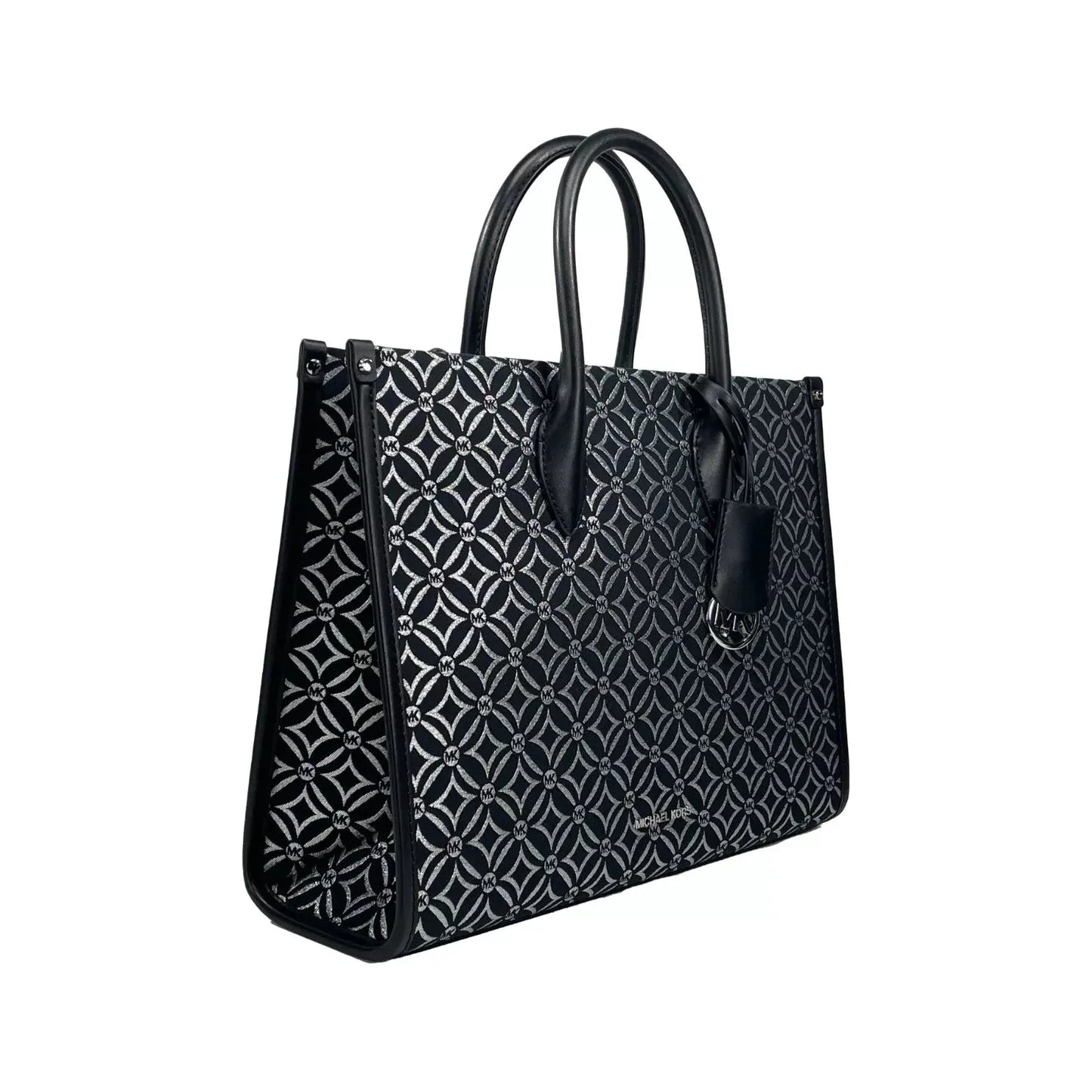 Michael Kors Mirella Medium Top Zip Crossbody Tote Bag Black Michael Kors Black