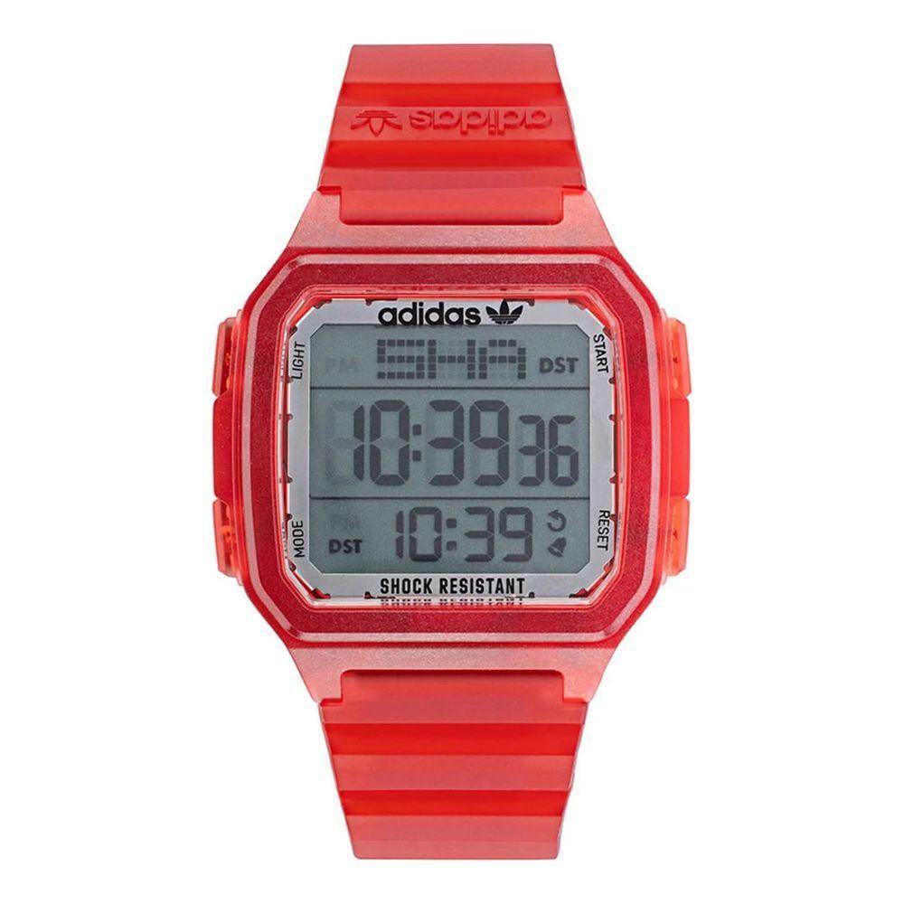 Adidas Red Resin Watch 1728,67434610848,Adidas,New with tags,Red,Watches,Watches for Women - Watches,Women Adidas ADAOST22051AC