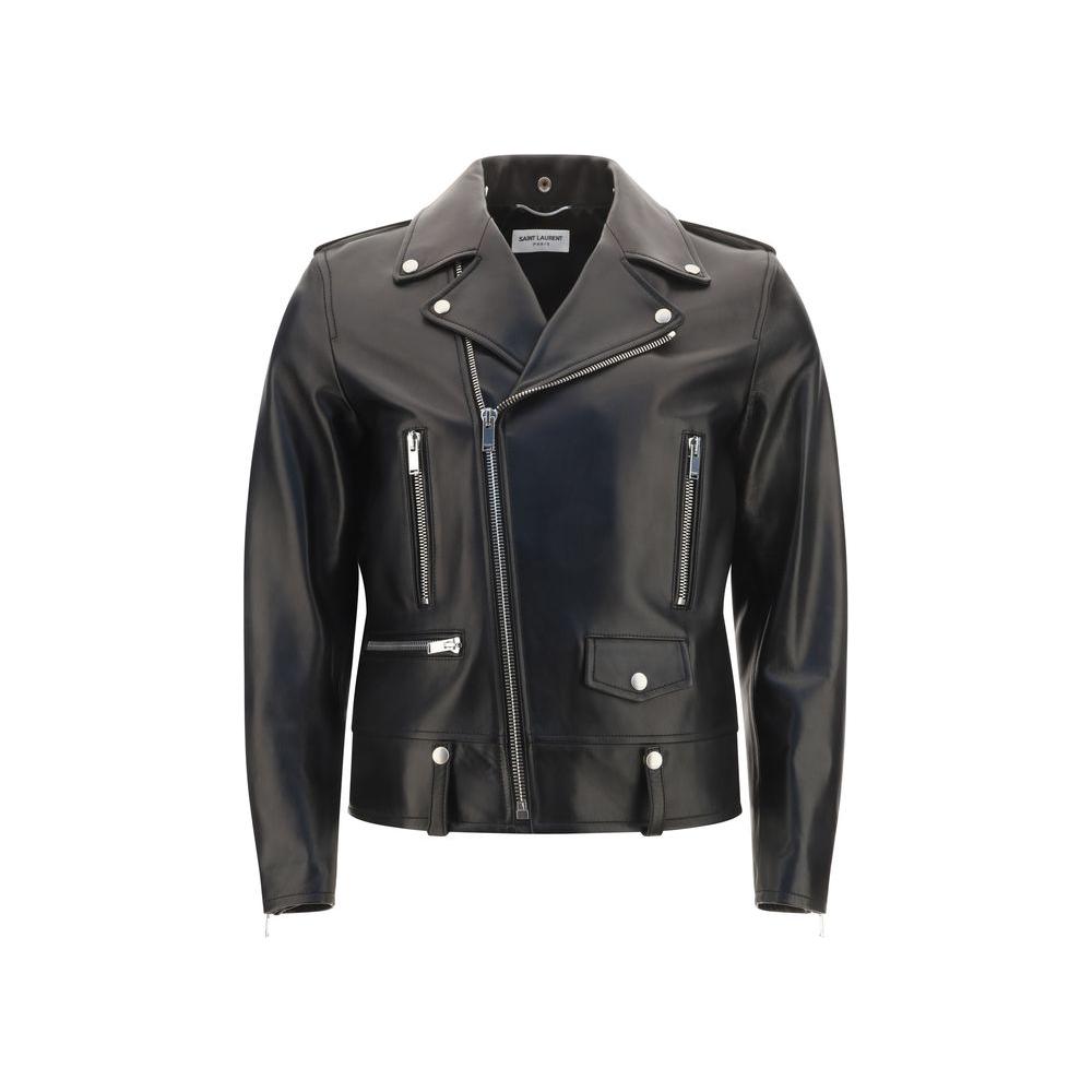 Saint Laurent Leather Jacket Saint Laurent Dark Slate Gray