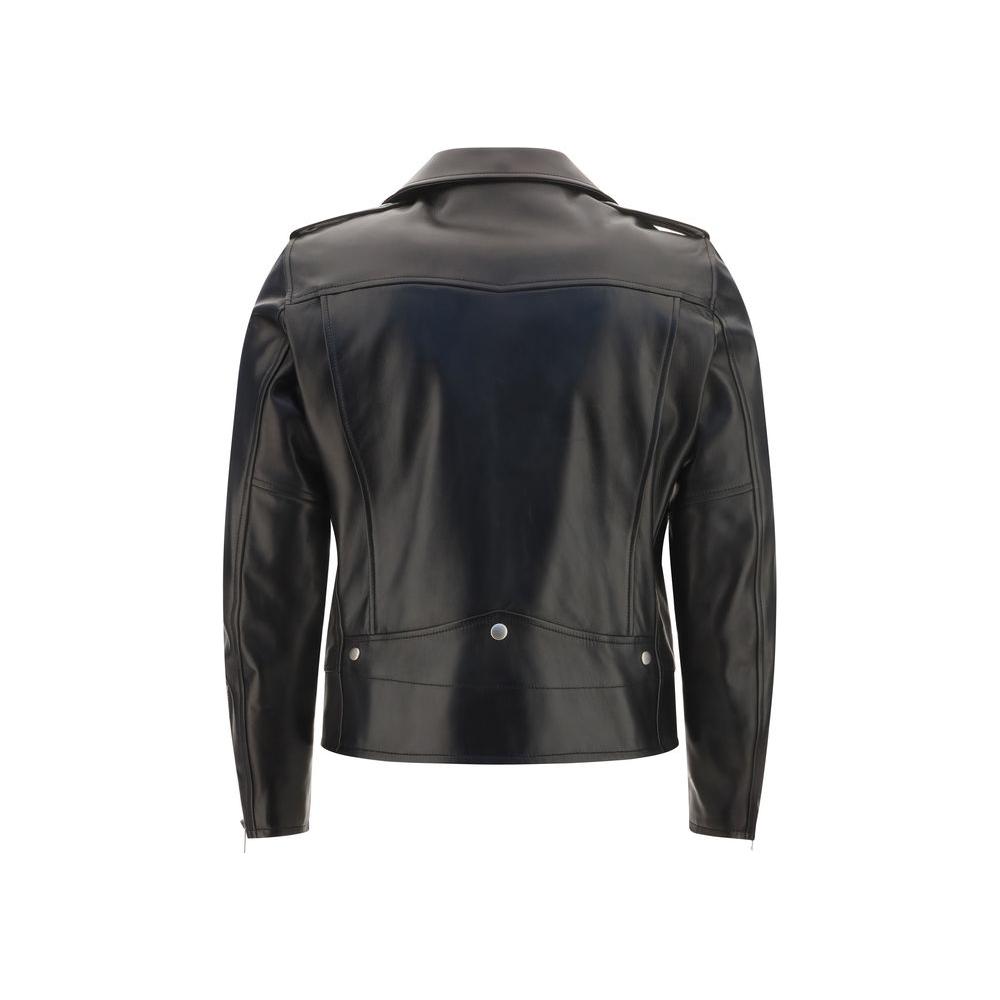 Saint Laurent Leather Jacket Saint Laurent Dark Slate Gray