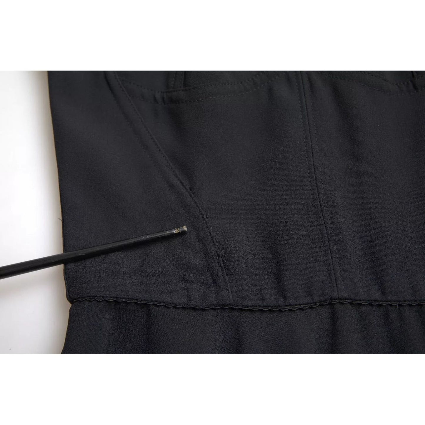 Dolce & Gabbana Black Sleeveless A-line Pleated Midi Dress 1728,67345645728,Black,Clothing,Dolce & Gabbana,Dresses - Women - Clothing,IT36 | XS,Preowned / Defect,Women,Women - Clothing Dolce & Gabbana DR281009-36