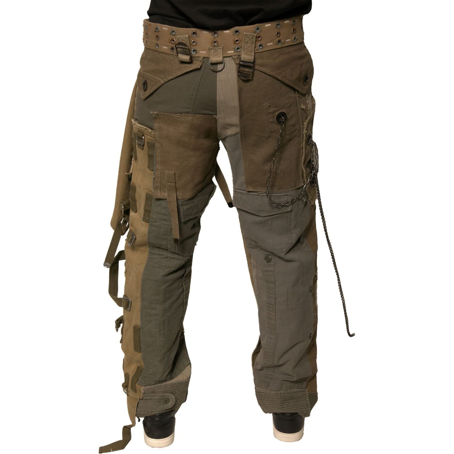 Dolce & Gabbana Multicolor Reconstructed Flight Cargo Pants PAN75672-48