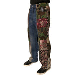Dolce & Gabbana Blue Patchwork Cotton Straight Denim Jeans 1728,67345645728,Blue,Clothing,Dolce & Gabbana,IT44 | XS,Jeans & Pants - Men - Clothing,Material: 64% Cotton 12% Polyester 12% Nylon 6% Silk 4% Acetate 2% Polyester Film Fiber,Men,Men - Clothing,N