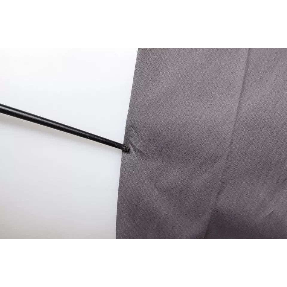 Dolce & Gabbana Dark Gray Mid Waist Dress Pants PAN75769-48