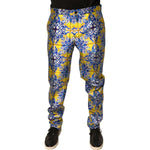 Dolce & Gabbana Multicolor MajolicaSilk Skinny Pants PAN76154-52