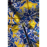 Dolce & Gabbana Multicolor MajolicaSilk Skinny Pants PAN76154-52