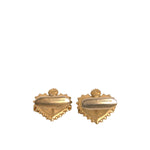Dolce & Gabbana Gold 925 Sterling Silver DG Heart Cufflink SMY10538