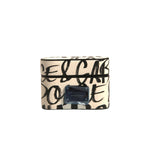 Dolce & Gabbana Black White Leather Scribble Embossed Logo Airpods Case SMY10603