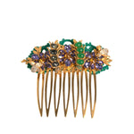 Dolce & Gabbana Gold Brass Crystals Hair Stick Comb SMY10533