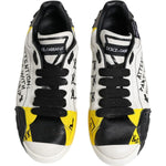 Dolce & Gabbana Multicolor Lettering Portofino Sneakers Shoes MV6690-44