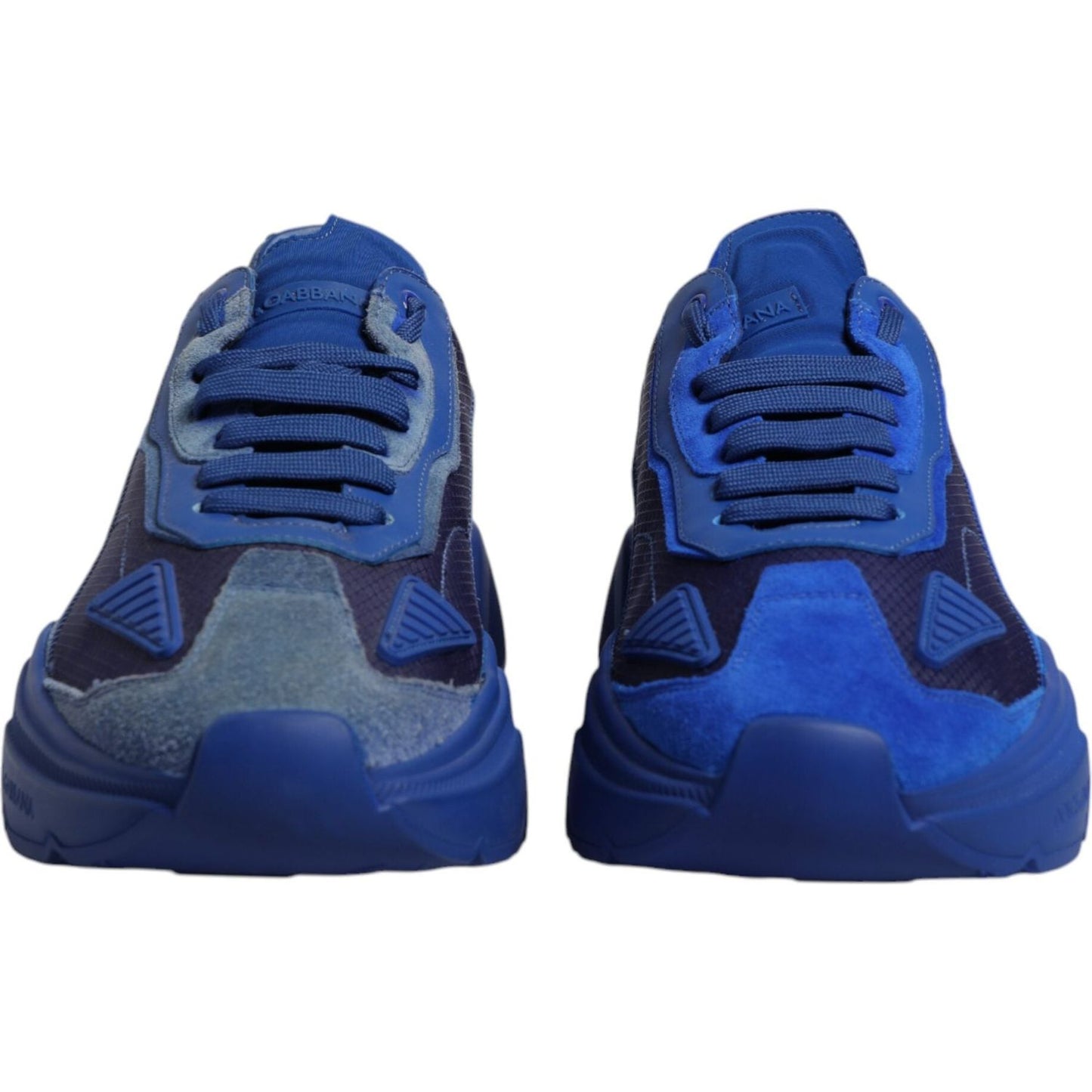 Dolce & Gabbana Blue Leather Daymaster Low Top Sneakers Shoes